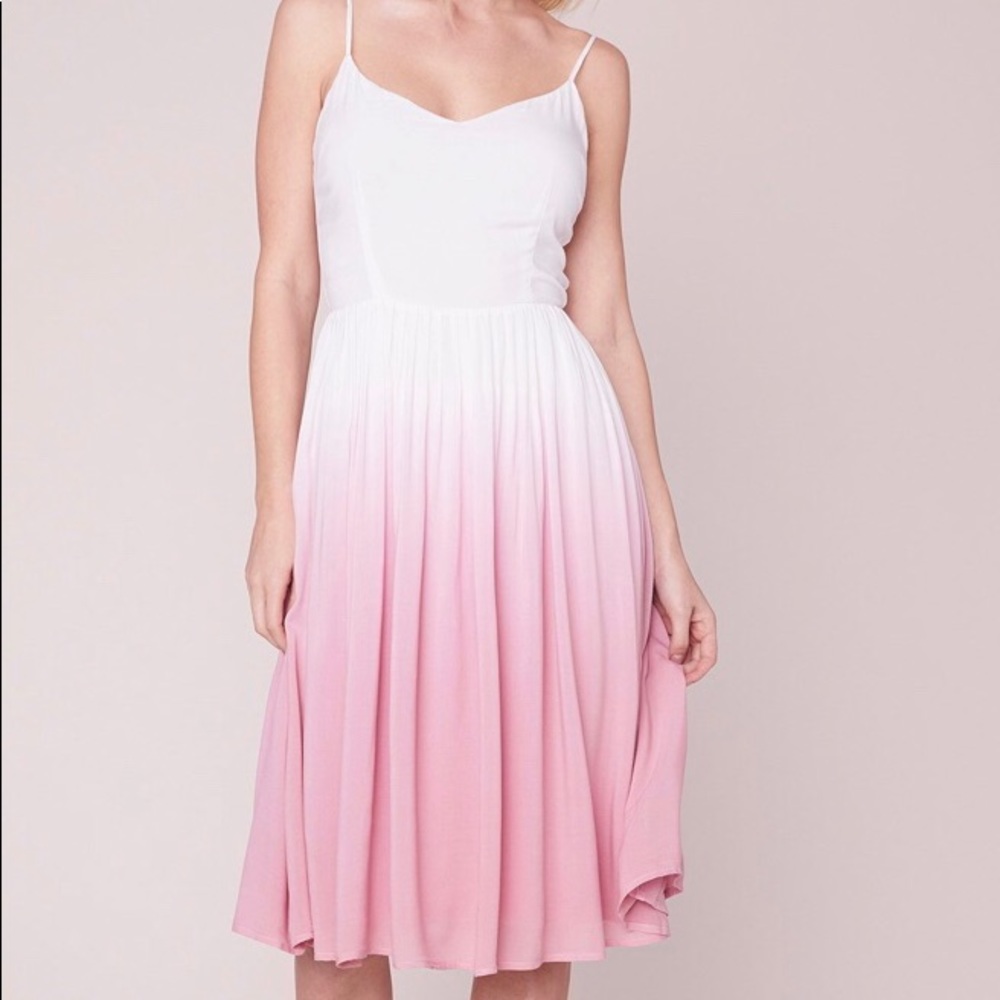 Dip dye midi dress